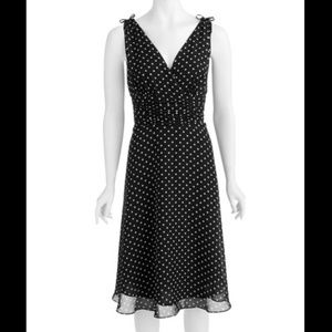 George Polka Dot Sleeveless Chiffon Dress Size 10